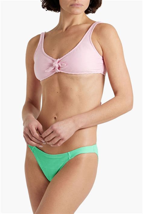 Vix Paula Hermanny Dune Fany Ribbed Low Rise Bikini Briefs The Outnet