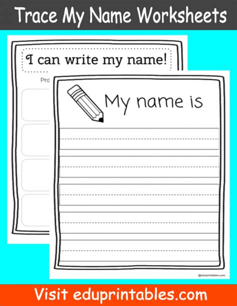 Free Printable Name Writing Templates