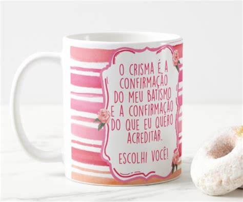 Caneca Madrinha De Crisma Personalizada Nome Elo