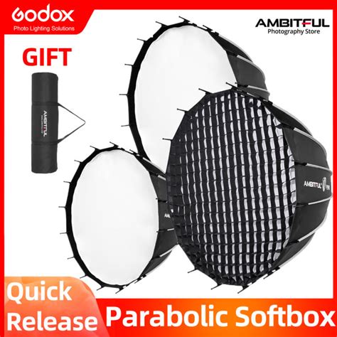 AMBITFUL Quickly Release Deep Parabolic SoftBox Bowens Mount Softbox