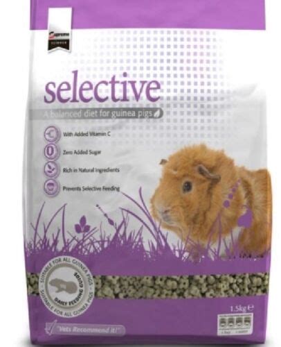 Supreme Science Selective Guinea Pig Food 1 5kg Pellets 5015622208067