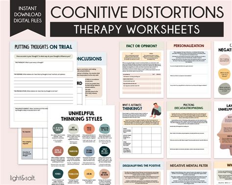 Cognitive Distortions Dbt Worksheet Dbt Worksheets