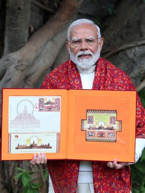 Pm Modi Releases Commemorative Postage Stamps Ahead Of Ram Temple