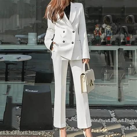 Aggregate Womens White Trouser Suit Best In Coedo Vn