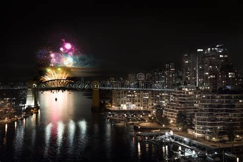 The Fireworks Display from the Celebration of Light in Vancouver`s ...