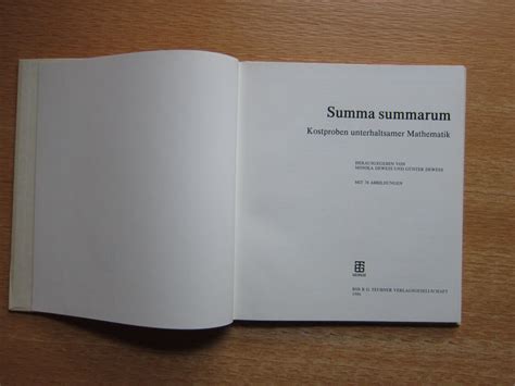 Ddr Summa Summarum Kostproben Unterhaltsamer Mathematik Dewess