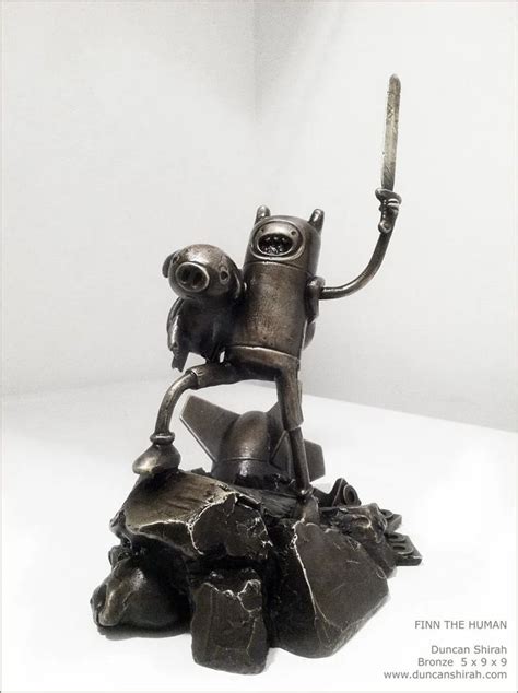 A Bronze Statue Of Finn By Duncan Adventure Time Art Adventure