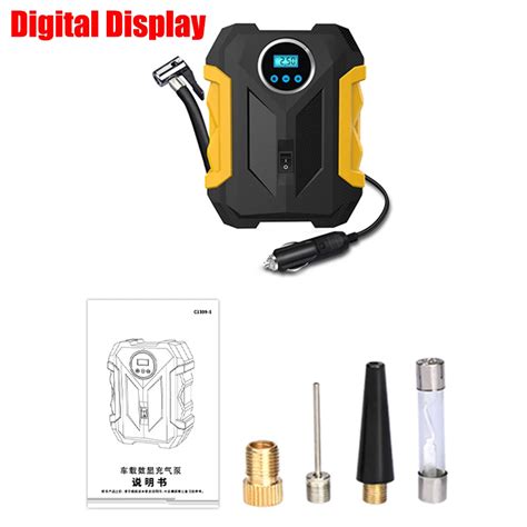 Portable Car Air Compressor 12v 260psi Electric Digital Tire Inflator Multifunct Electric Bicycles