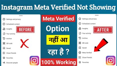 Instagram Meta Verified Not Showing Problem Instagram Meta Verified