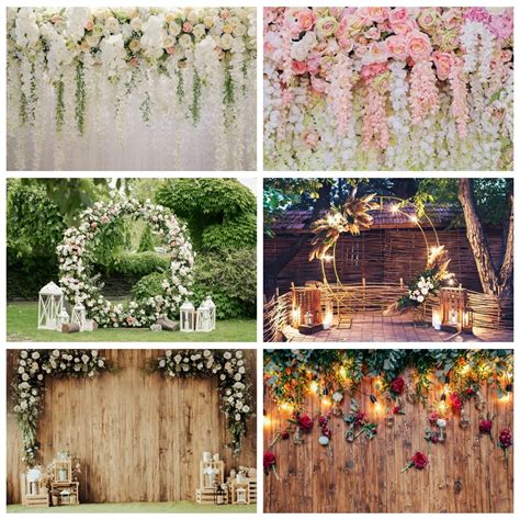 Wedding Flower Backdrop Blossom Floral Wall Party Decoration Background