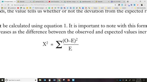 Chi Square Test Comparing Observed Vs Expected Data YouTube