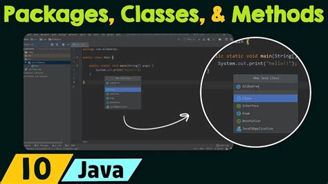 Java Packages Classes And Methods Youtube