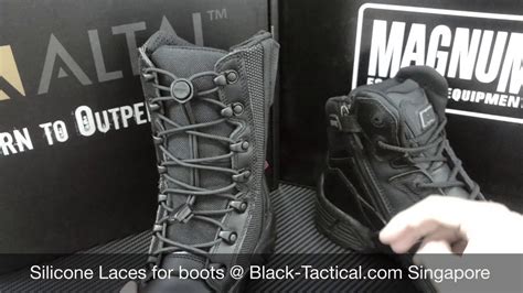 Silicone Laces For Tactical Boots Youtube