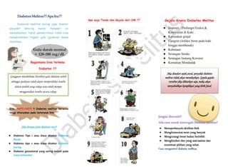 Leaflet Diabetes Mellitus Ppt