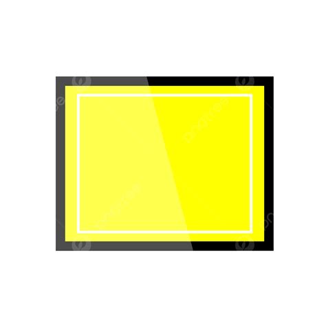 Marco Amarillo Gráfico Minimalista Vector Png Png Marco Amarillo