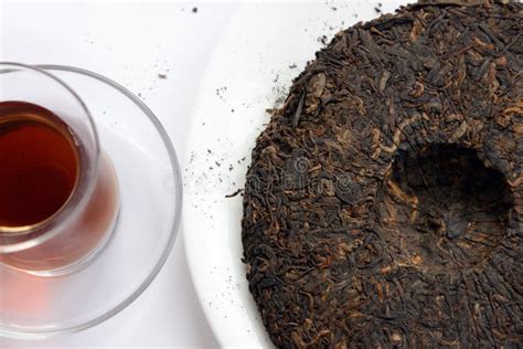 Ripe Puer Tea Cake Stock Photo Image Of Closeup Black 83887220