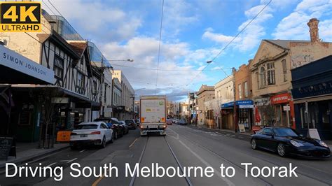 Driving South Melbourne To Toorak Melbourne Australia 4k Uhd Youtube