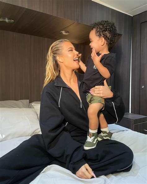 Khloe Kardashians Son Tatum 1 Looks ‘so Grown Up As Duo Cuddle In