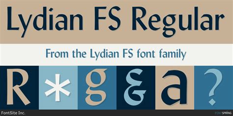 Lydian FS Font