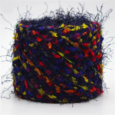 50 Gball Multi Color Fancy Yarn Feather Yarn For Hand Crocheting Hats