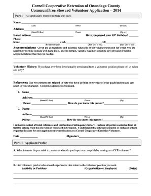Fillable Online Extendonondaga Cts Application Cornell