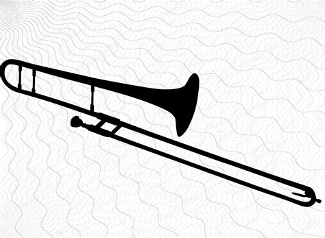 Trombone SVG Trombone Clipart Trombone Cut Files For | Etsy