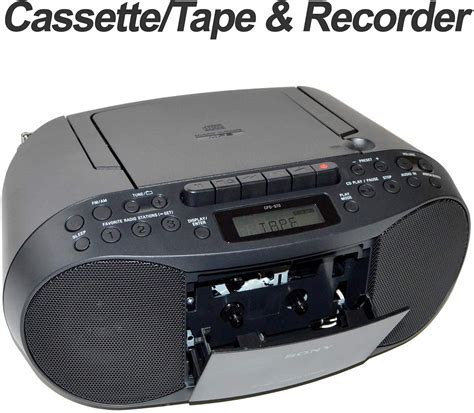 Sony Bluetooth Boombox CD Radio Cassette Player Portable Stereo Combo ...