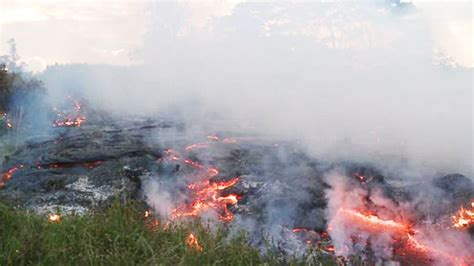 Hawaii Families Face Lava Flow Nearing Town Video - ABC News