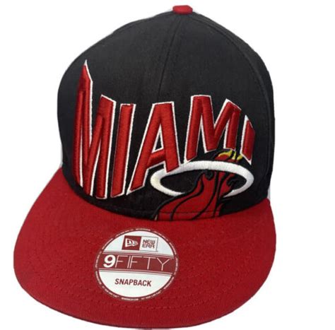 NBA Miami Heat Hat Snapback New Era 9Fifty Snapback Big Logo