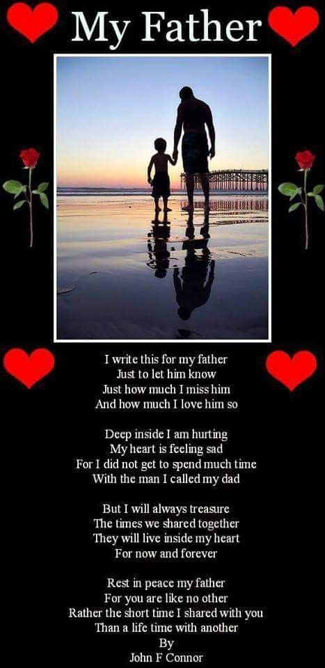 Pin By Vika Brinkley On Grief In Memory Of Dad My Father Poem Miss