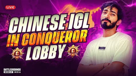 Bgmi Live Conqueror Top Rank Push With Lolzzzgaming Youtube