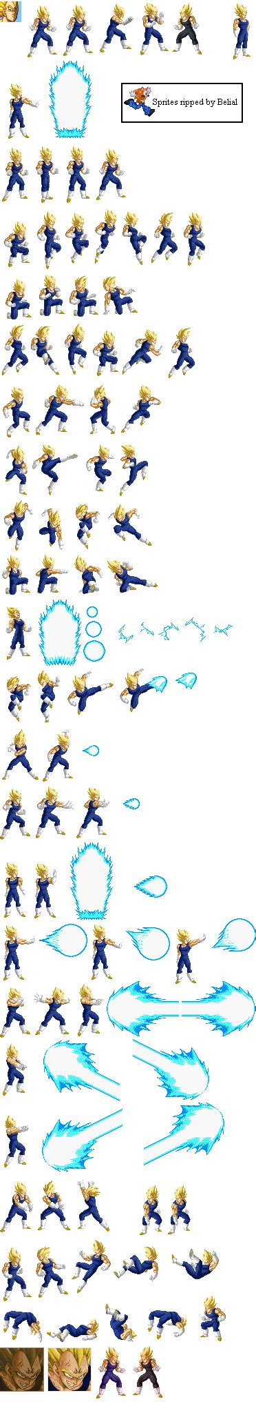 Dragon Ball Z Super Butouden 3 Vegeta Sprites