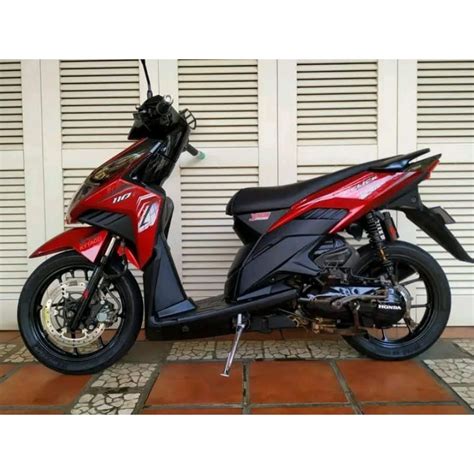 Jual Striping Sticker Transparan Vario Techno Karbu Motif List