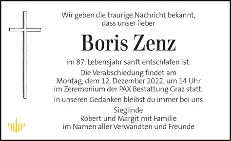 Parte für Boris Zenz pax requiem