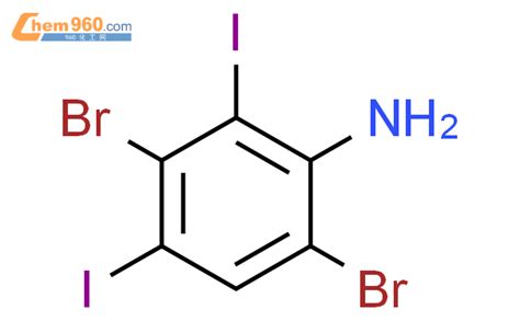 618119 31 6 Benzenamine 3 6 dibromo 2 4 diiodo 化学式结构式分子式molsmiles