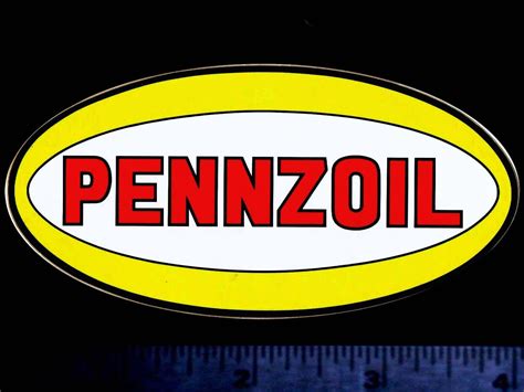 Pennzoil Original Vintage 1960s 70s Racing Decalsticker 4 Inch