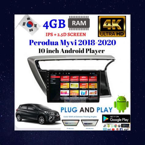 Issotta Perodua Myvi Inch Android Player With Casing