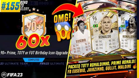 OMG PACKED TOTY RONALDINHO R9 EUSEBIO OPENING 60x 90 PRIME TOTY