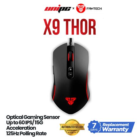 Fantech X9 Thor Macro RGB Gaming Mouse (Black) | Lazada PH