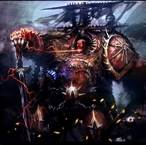 Warhammer 40k Chaos Lord Artwork