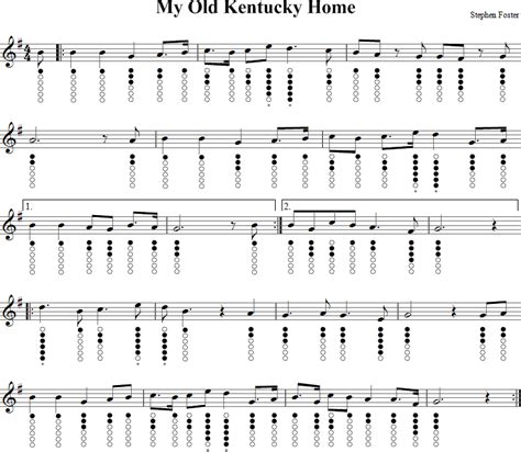 My Old Kentucky Home | Tin Whistle Music