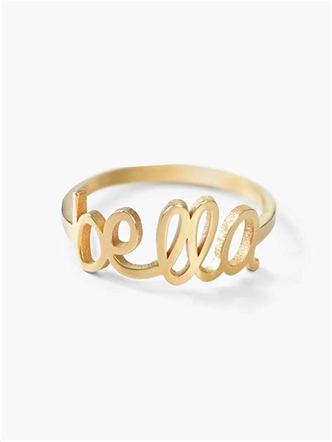 Customize Name Ring