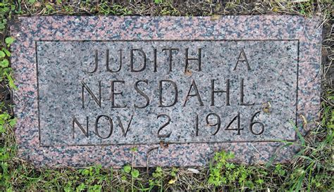 Judith A Nesdahl Desconocido Homenaje De Find A Grave