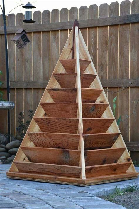 How To Build A Pyramid Strawberry Planter Diy Tower Plans Artofit