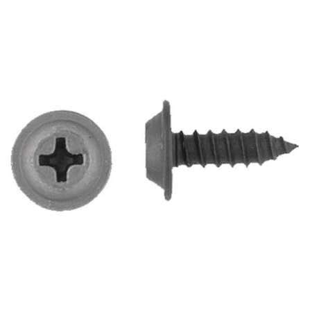 Zoro Select Sheet Metal Screw X In Black Phosphate Steel Flat