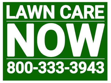 Lawn Care Sign Template Postermywall