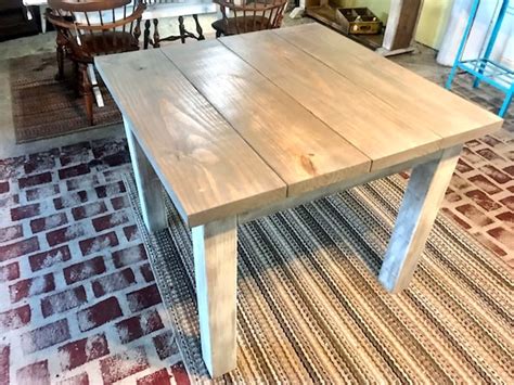 Rustic Square Dining Table