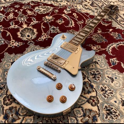 New Epiphone Les Paul Standard Pelham Blue Electric Guitar Shopee