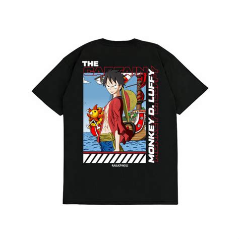 Jual Sakazuki Kaos Baju Captain Monkey D Luffy Kaos Anime One Piece