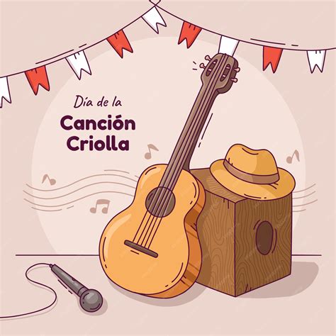 Premium Vector Illustration For Peruvian Dia De La Cancion Criolla Celebration